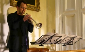 Bede Williams performing 'The Big Bang' on trumpet (Credit: Tim Fitzpatrick).